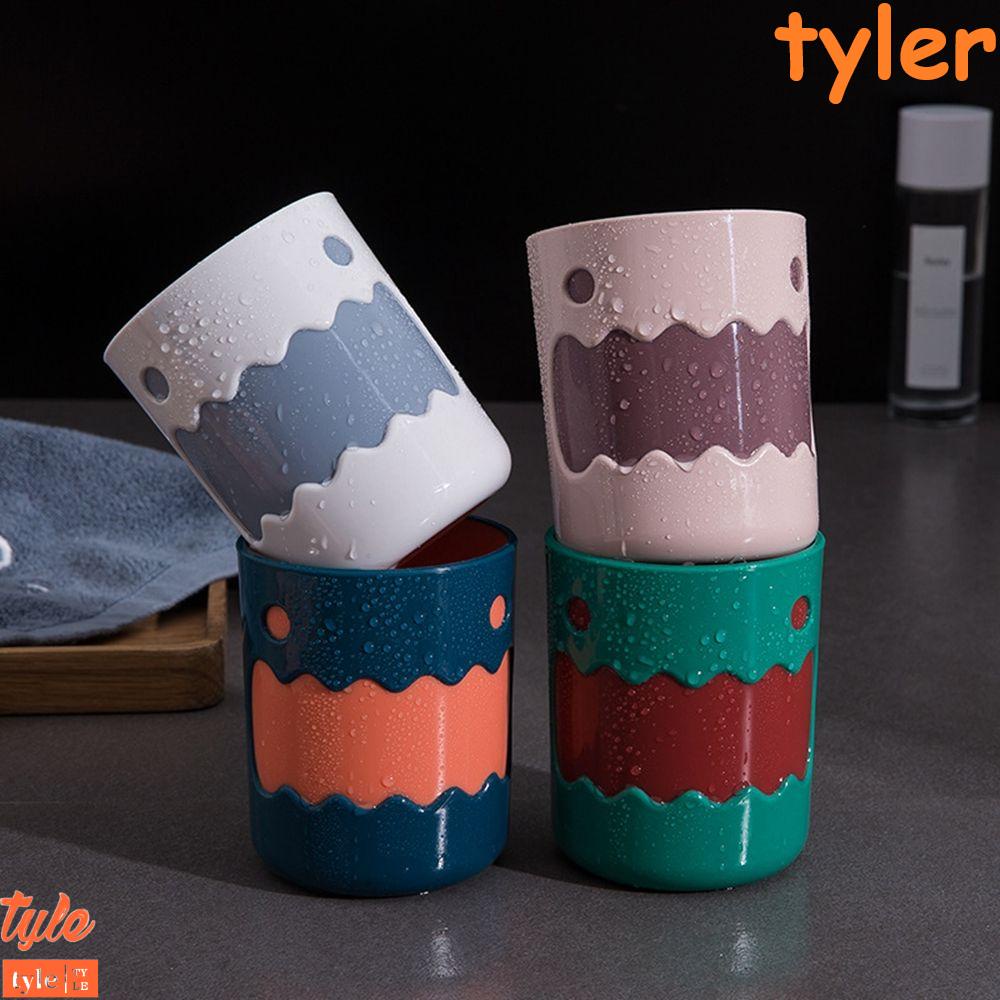 Cốc Nhựa Đựng Bàn Chải Đánh Răng TYLER1 Hình Quả Chanh / Cà Phê Dễ Thương Dùng Làm Quà Tặng