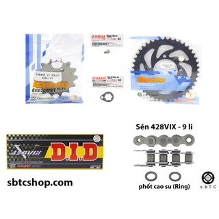 NSD Nhông dĩa Recto sên TFX DID phốt cao su Yamaha YB125 (KÈM PHE GÀI VÀ BULONG)
