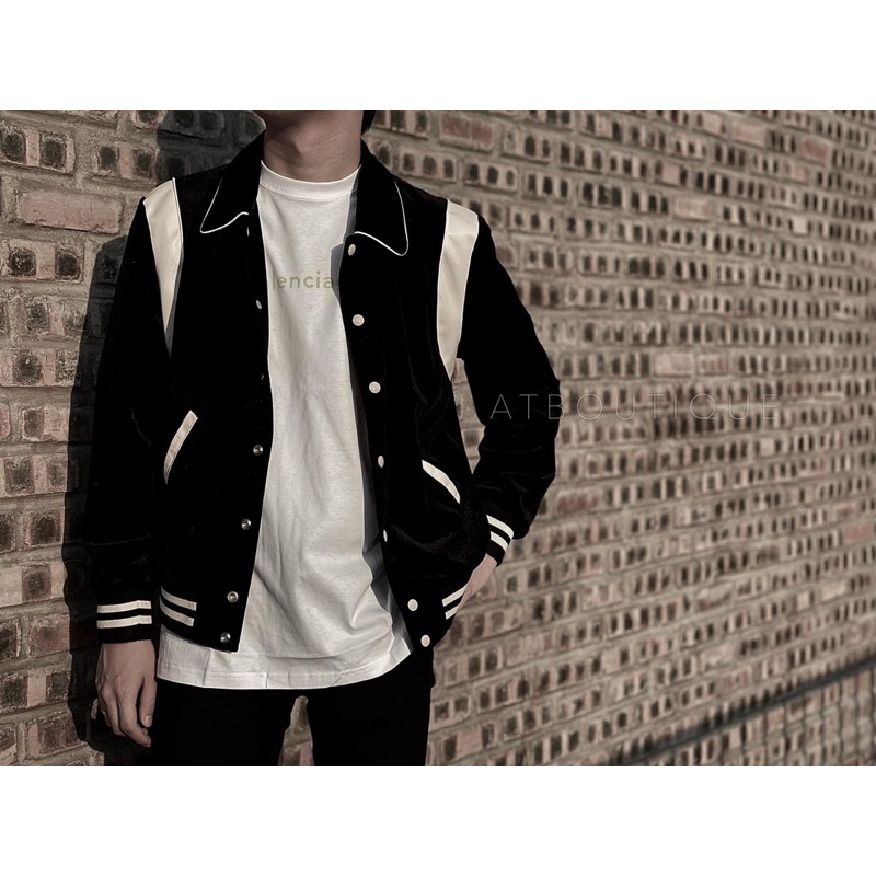 Áo bomber nhung tăm trần bông 4 lớp