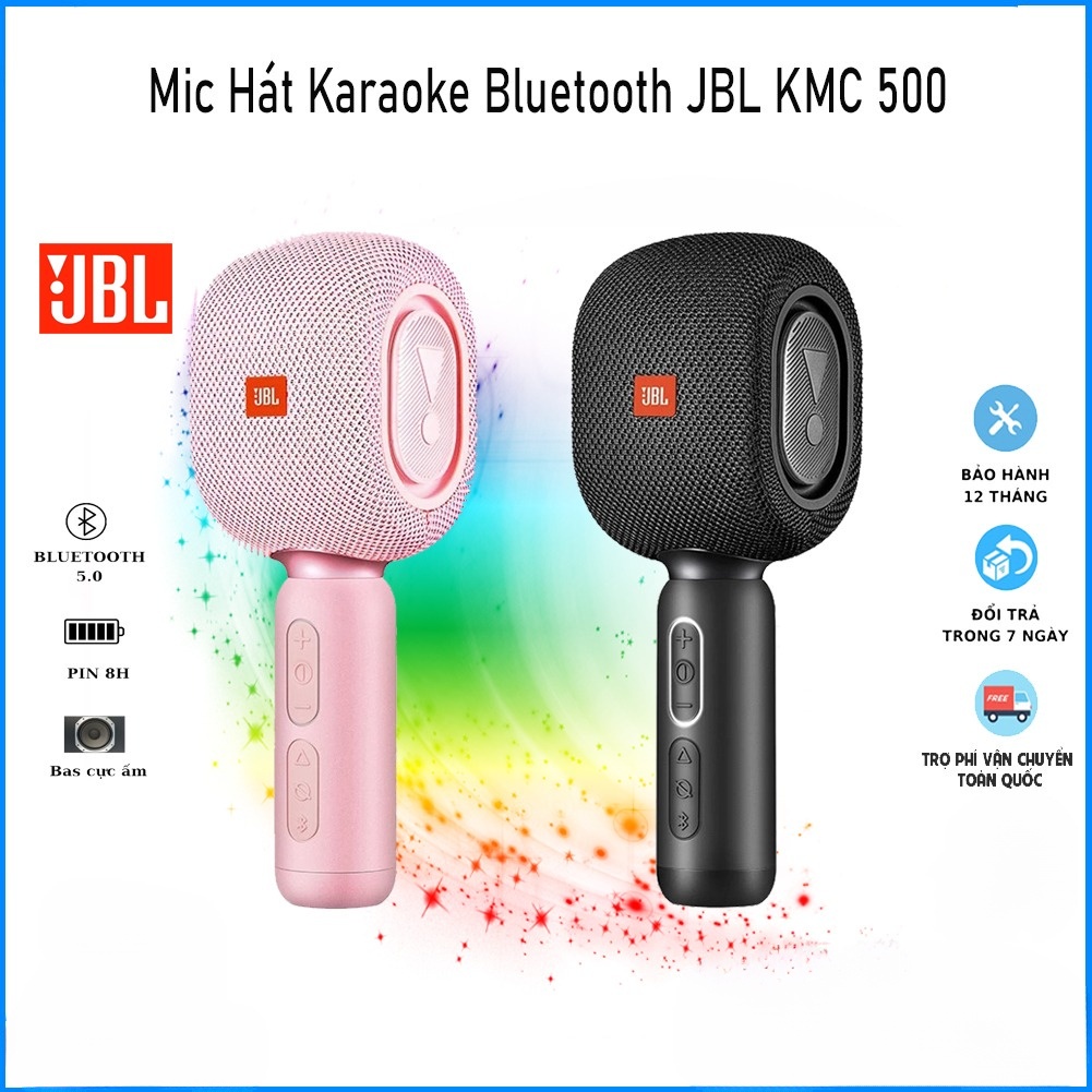 Mic Karaoke Bluetooth Cao Cấp Ssr Kmc500 - Loa Bluetooth Karaoke thiết kế dáng đẹp , âm thanh rõ ràng