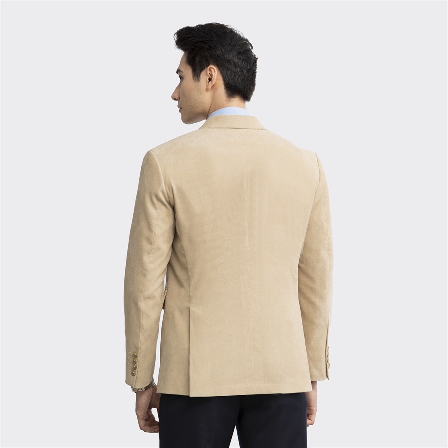Áo blazer nam Aristino phom Premio chỉn chu, dễ mặc, màu be kẻ nổi bật, thời thượng - ABZ00302