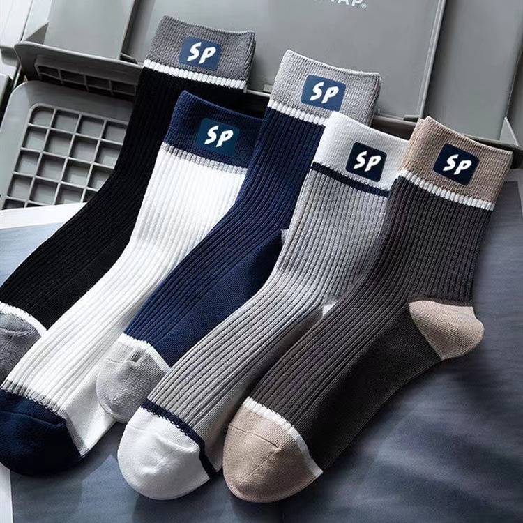 Set 5 đôi tất nam cổ cao, cổ ngắn, cổ lửng khử mùi, thấm hút mồ hôi, hàng dày đẹp