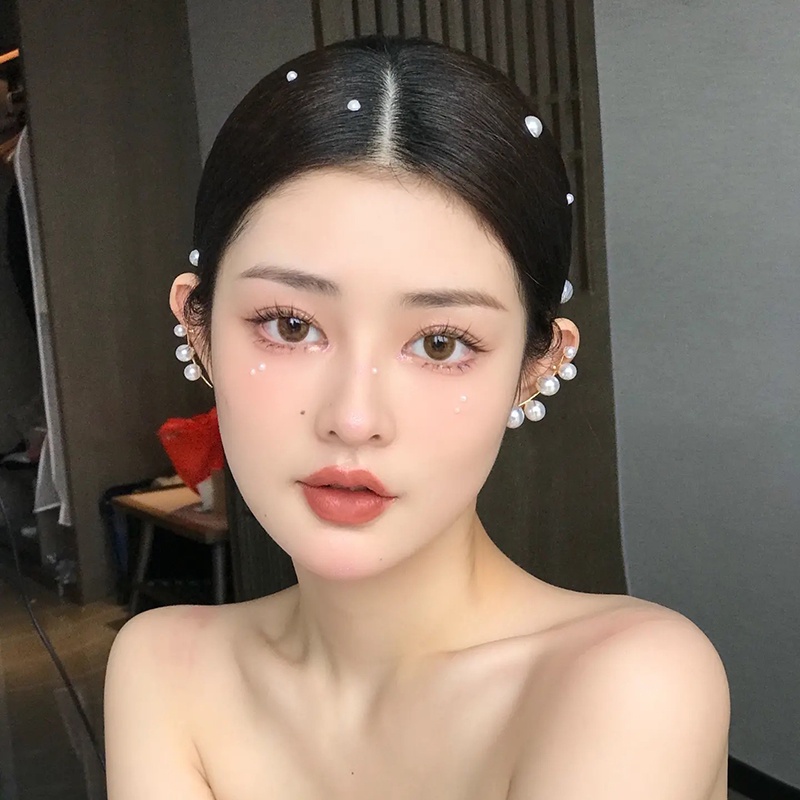 Bông Tai Đính Ngọc Trai Thời Trang Hàn Quốc Dành Cho Nữ