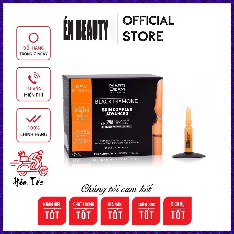 Tinh Chất Black Diamond Skin Complex Advanced - Ampoule Chống Oxy Hoá, Trẻ Hóa & Làm Sáng Da 5% Proteum 89+,15% VitaminC