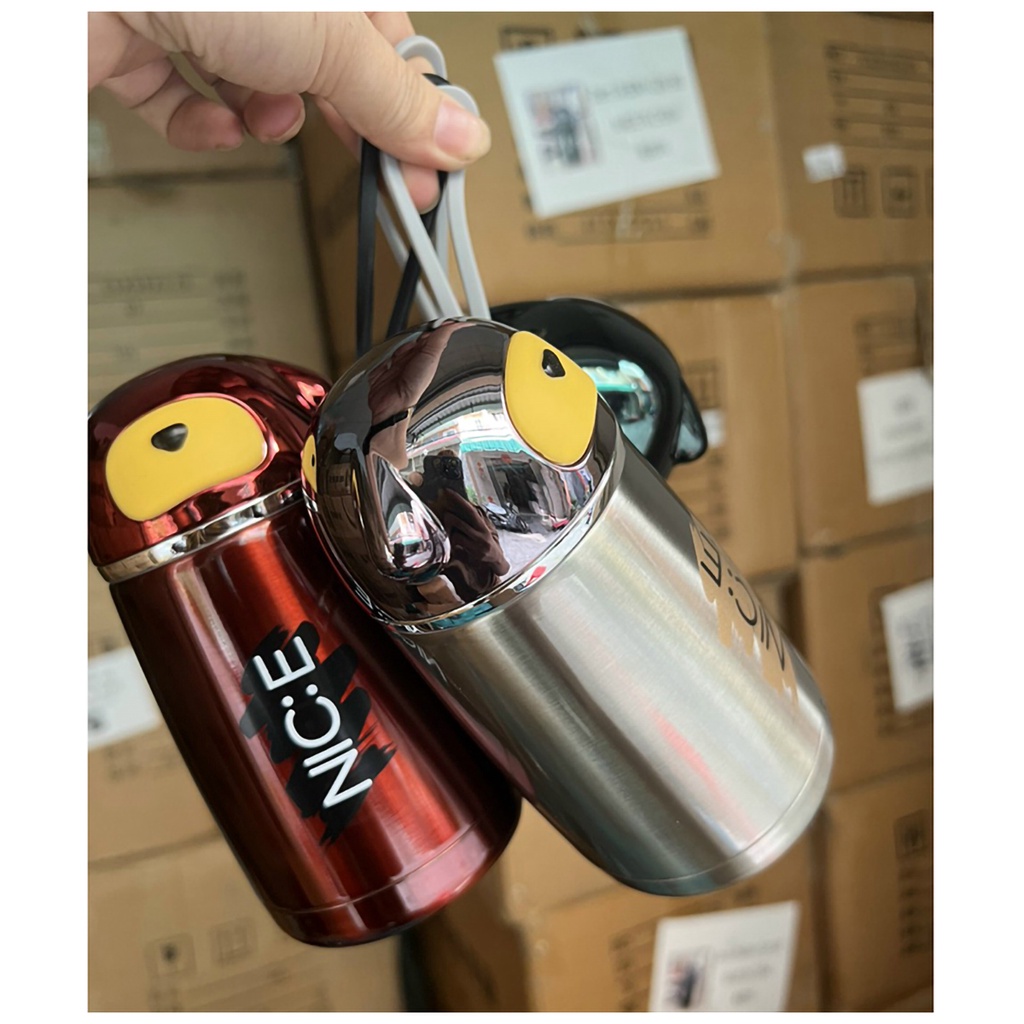 Bình Giữ Nhiệt Cao Cấp Hình Con Gấu 300ml