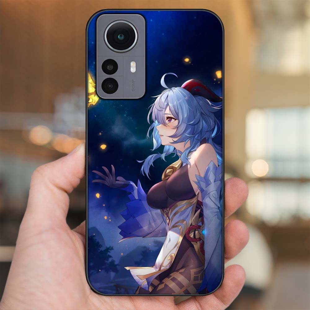 Ốp lưng Xiaomi 12 Pro 5G viền đen in hình Ganyu Genshin Impact