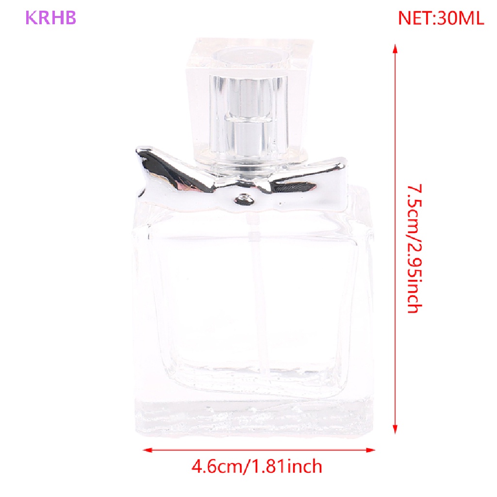 Chai Thủy Tinh Rỗng Trong Suốt Hình Vuông 30ml Dùng Đựng Mỹ Phẩm Mới