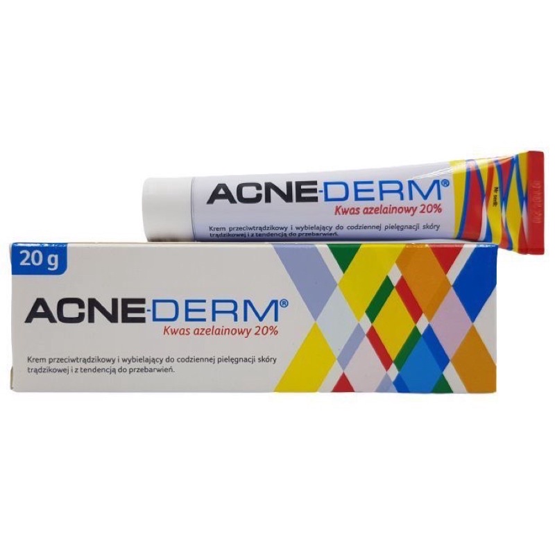 Acne Derm 20% Azelaic Acid tuýp 20g - BaLan - Kem giảm Mụn, mờ thâm, trắng sáng da