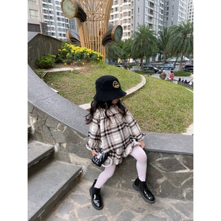 Set Lennco kẻ thô cà bông cho bé gái(15-20kg)