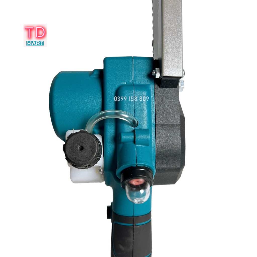Máy Cưa xích mini dùng pin 21V 10 cell không chổi than có bình bơm nhớt, Lam 6 Inch