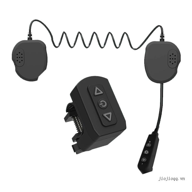 Jiojio Hệ Thống Tai Nghe Bluetooth Chống Nước Rảnh Tay Cho Mũ Bảo Hiểm (Âm Nhạc Stereo FM)