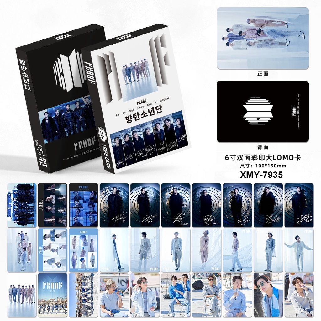 Hộp 30 Thẻ Hình Nhóm Nhạc BTS Kèm Hộp 2022FESTA 9th