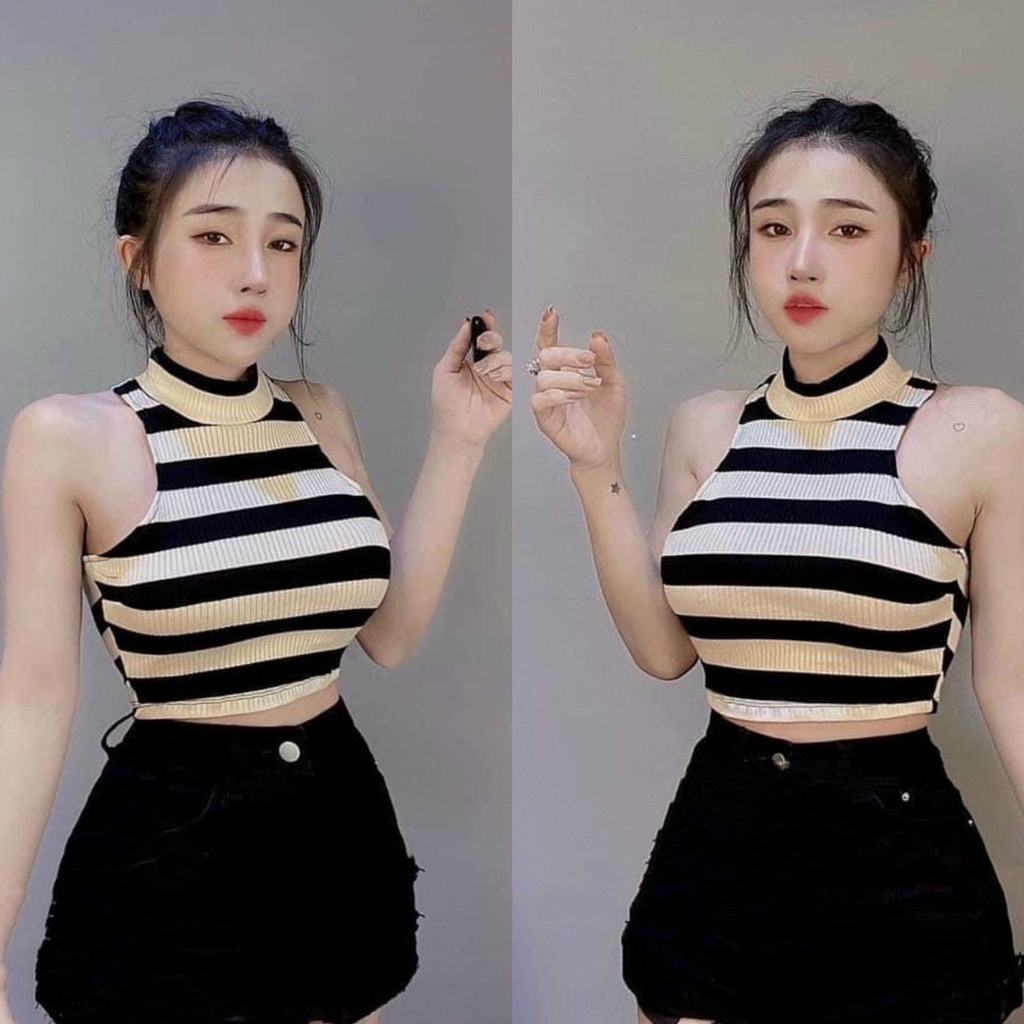 Áo ba lỗ kẻ loại đẹp mã 3113