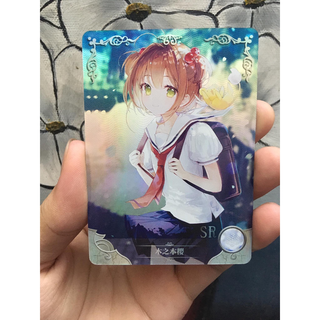 (Rain15) Thẻ bo góc nhân vật Sakura Kinomoto – Cardcaptor Sakura