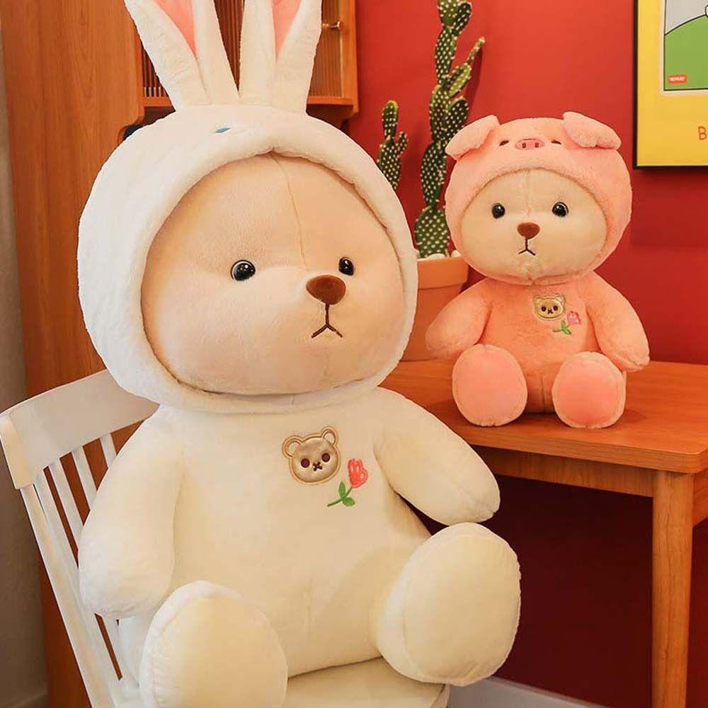 Đồ chơi nhồi bông Hình Gấu Teddy / Thỏ Mềm Mại Đáng Yêu