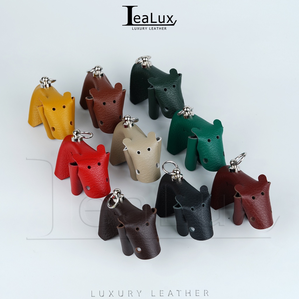 Móc Khóa Trang Trí Da Thật Hình Con Dê LEALUX GOAT KEYCHAIN