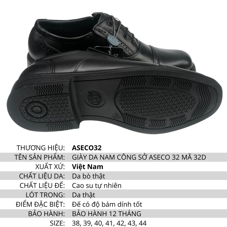 GIÀY DA NAM CÔNG SỞ ASECO 32 MÃ 32D