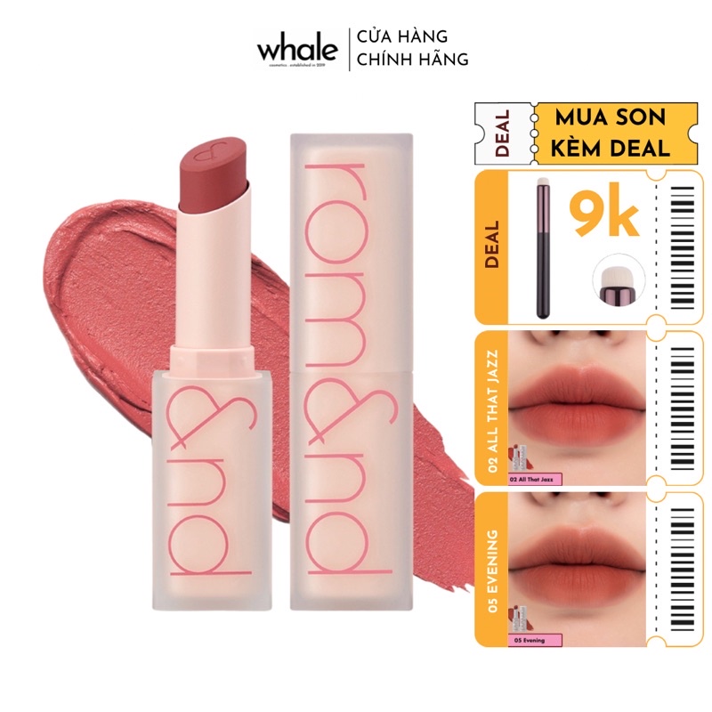 Son Thỏi Romand New Zero Matte Lipstick 3g