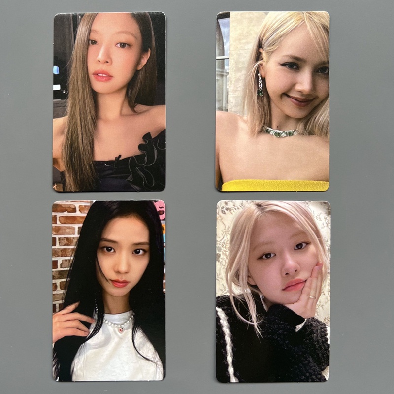 Set 4 Tấm Thẻ Ảnh HD Kỉ Niệm 6 Năm In Hình Nhóm Nhạc BLACKPINK