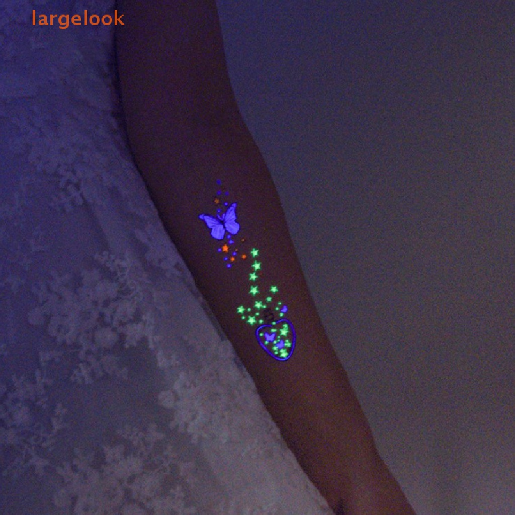 Miếng Dán Hình Xăm Tạm Thời Chống Nước Phát Quang Độc Đáo