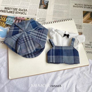 Outfit Doll 15cm 20cm - Bộ đồ Blush Navy