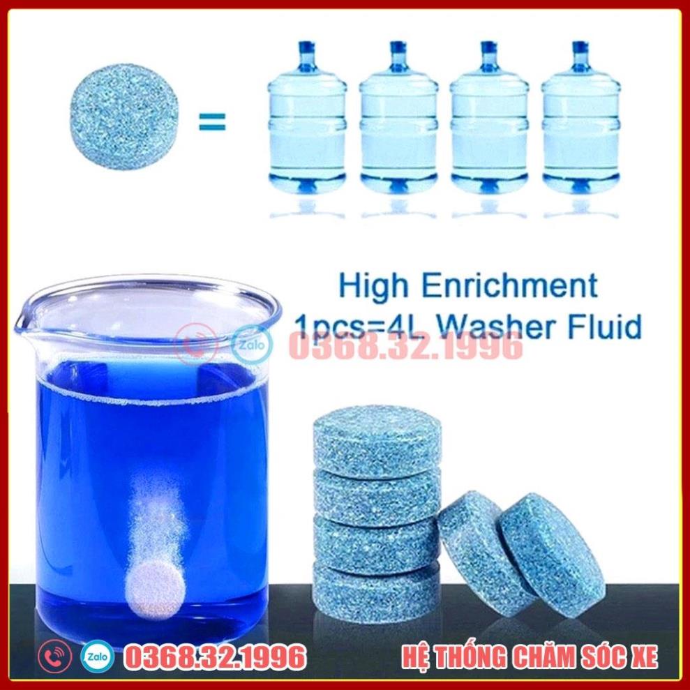 Viên Sủi Rửa Kính Xe Ô Tô - Nước Rửa Kính Xe Hơi - Viên Pha Nước Rửa Gương Kính - Làm Sạch Gương