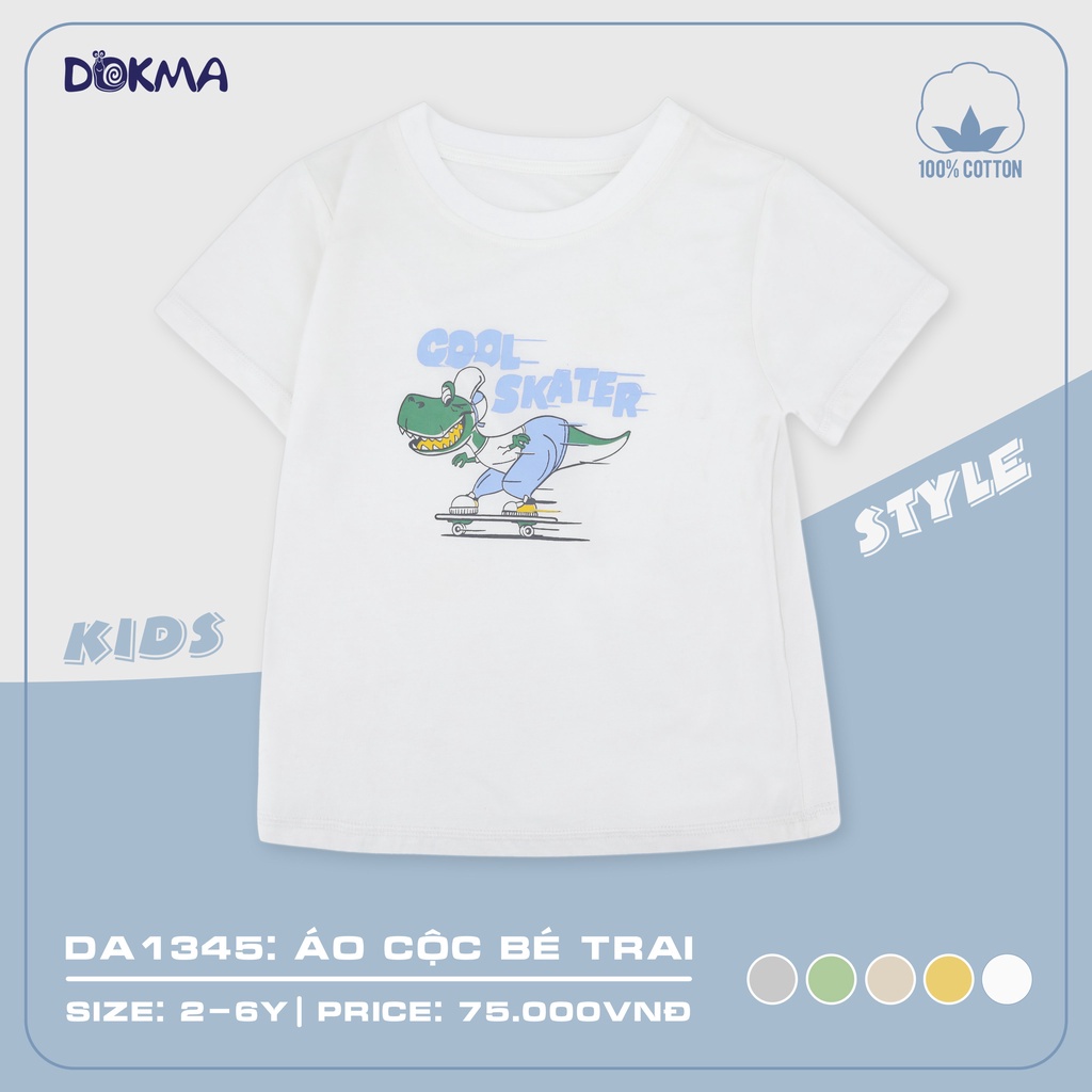 Áo cộc tay bé trai Dokma DA1345