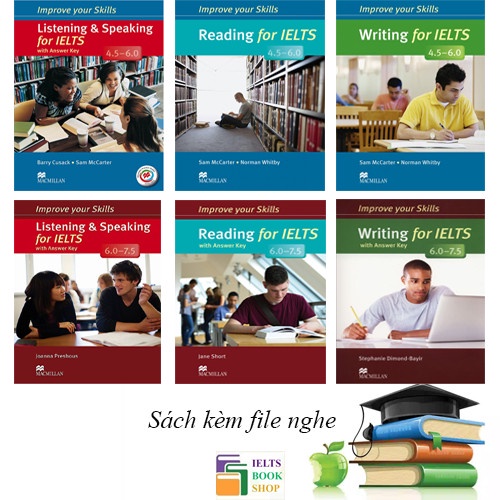 COMBO Bộ 6 Cuốn Improve Your Ielts & Audio