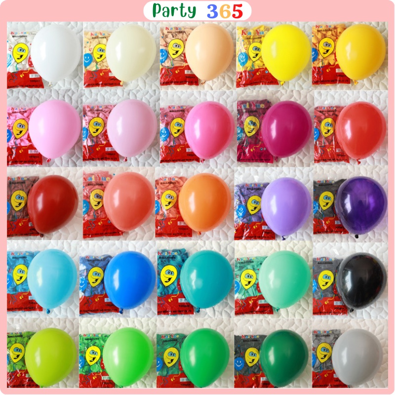 Set 100 Bóng Bay Trang Trí Sinh Nhật ,Bong Bóng Phòng Cưới, Sự Kiện [Loại  Dày