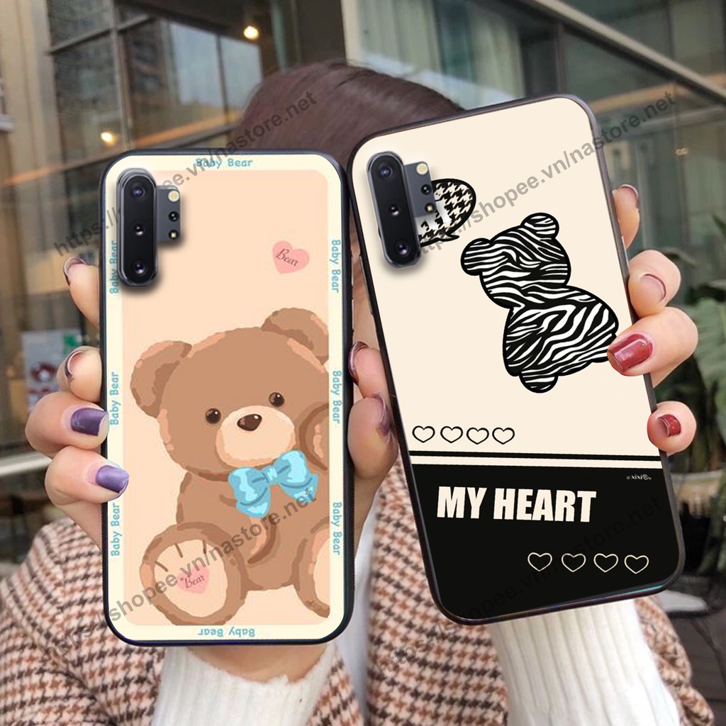 Ốp lưng Samsung Note 10 / Note 10 Plus / Note 10+ mẫu gấu hoạt hình mới nhất 2023 cute giá rẻ