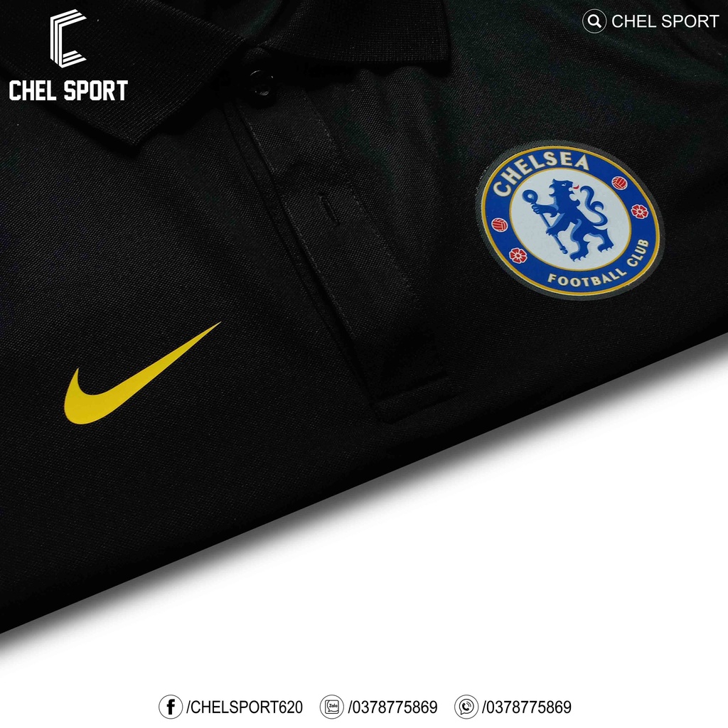 Áo polo logo thêu Chelsea