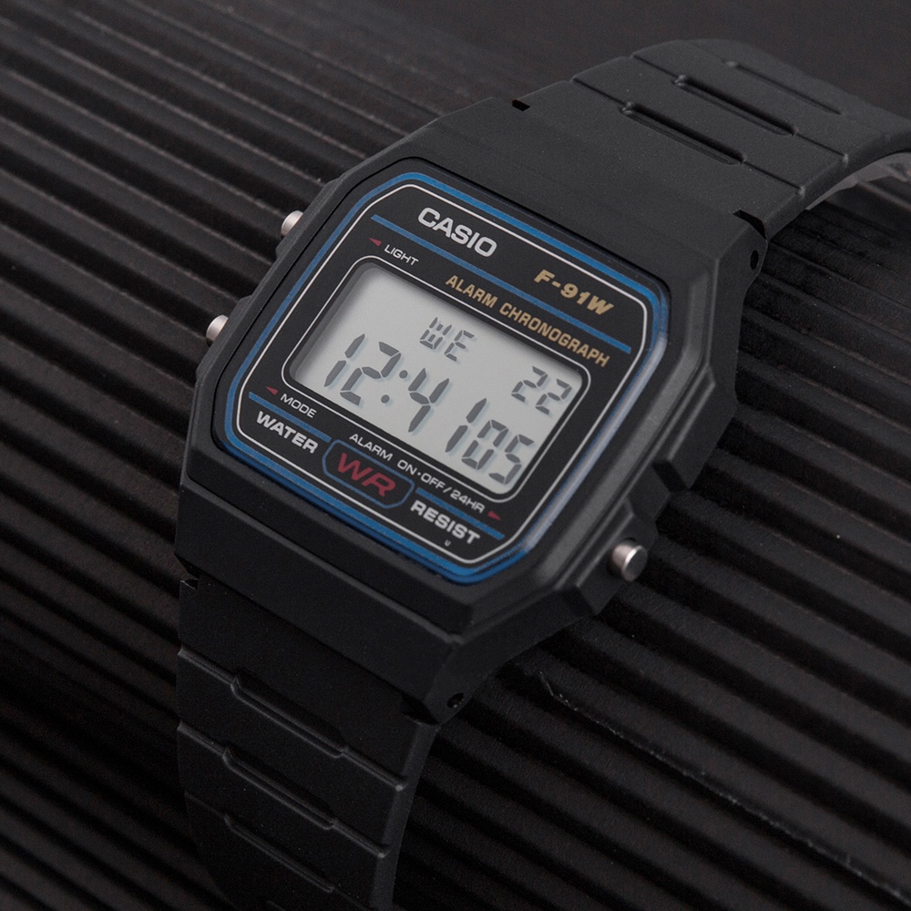 Đồng Hồ Casio Đồng Hồ Điện Tử Thể Thao CASIO F-91W Chống Nước Dành Cho