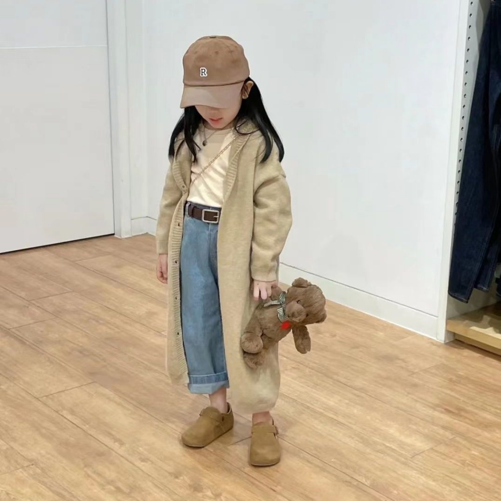 Áo Khoác Cardigan Dệt Kim Dáng Dài Có Mũ Trùm Thời Trang Thu Đông Phong Cách Mới 2022 Cho Nữ