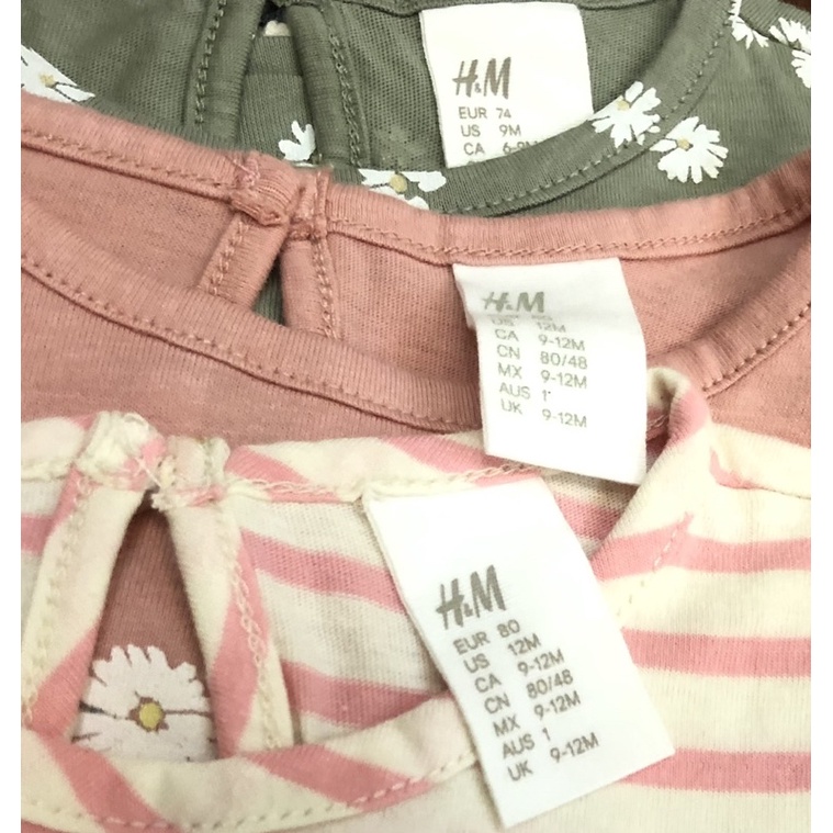 Sét 3 áo Hm bé gái