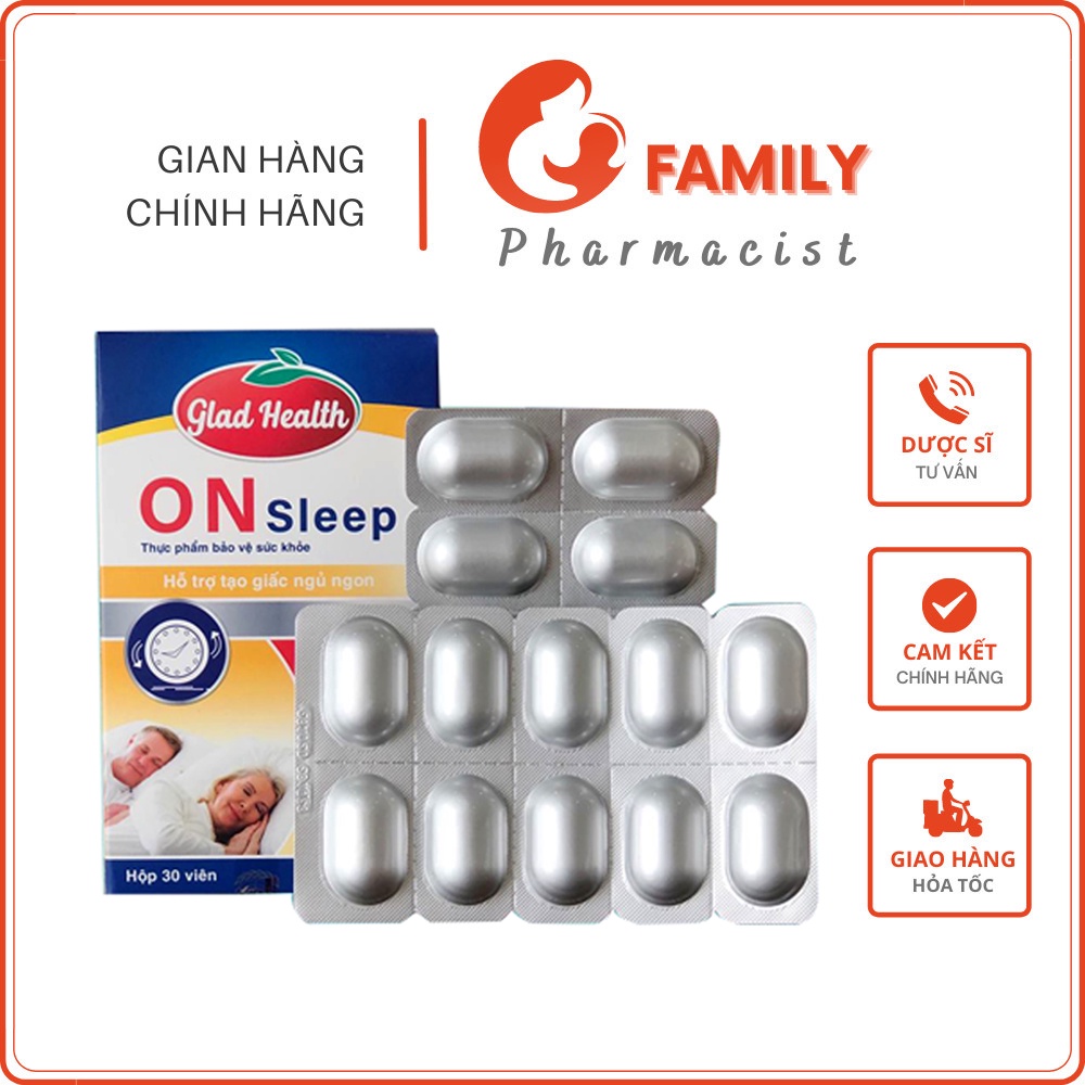 On Sleep 30 viên - Hỗ trợ ngủ ngon, giảm mất ngủ, khó ngủ, mệt mỏi