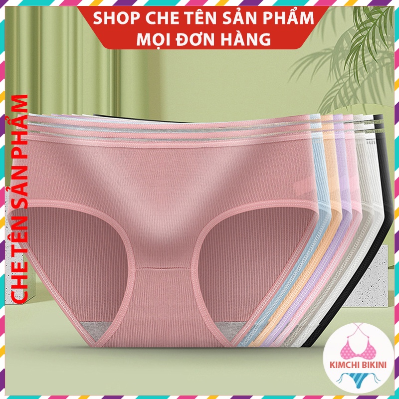 combo 10 quần lót nữ gân tăm lưng cao ôm bụng KIMCHIBIKINI quần lót nữ combo 10 cái Quần chip nữ dể thương QL021