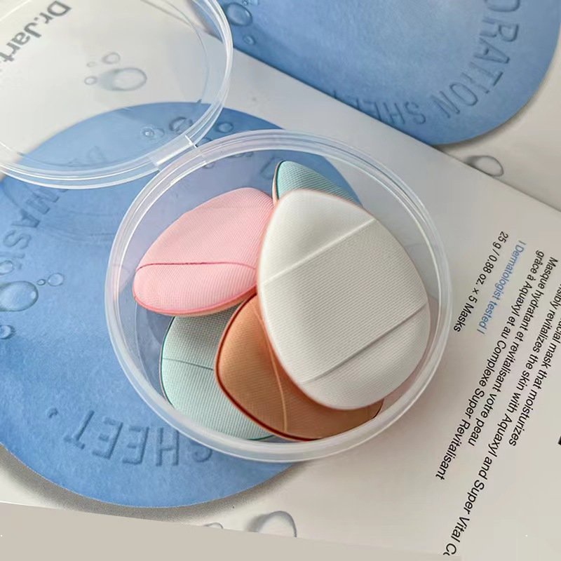 Mút Trang Điểm Ướt Và Khô Mini Đeo Ngón Tay Dễ Sử Dụng
