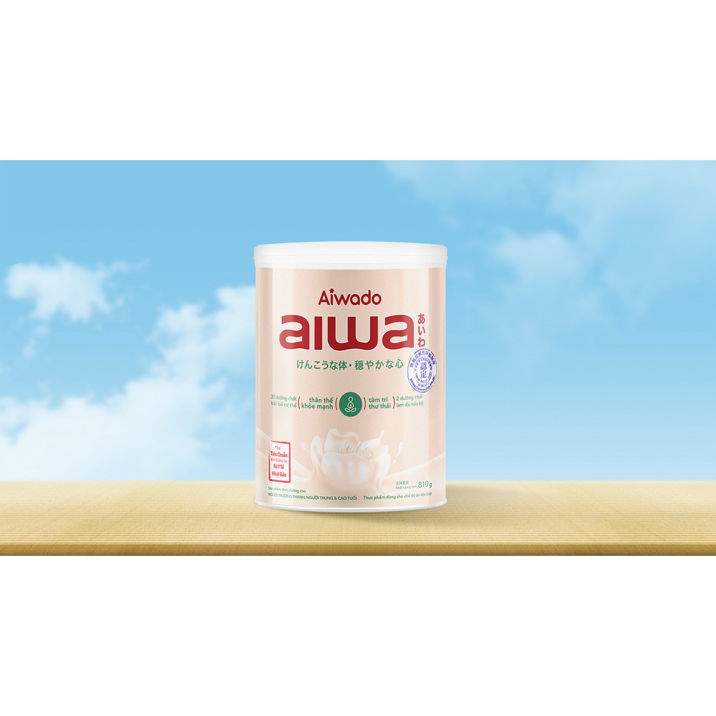 Sữa bột Aiwado Aiwa - Thân Khoẻ Tâm An 810g