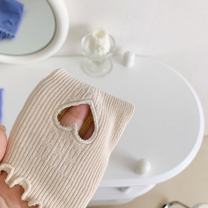 Vớ Cotton Cổ Cao Màu Sắc Ngọt Ngào Phong Cách Hàn Quốc Thời Trang Cho Nữ