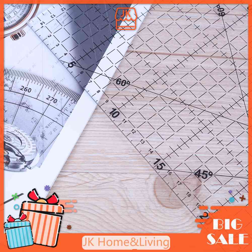 Thước Hình Tam Giác Dày Cỡ Lớn 30X15Cm Chuyên Dùng Trong May Vá