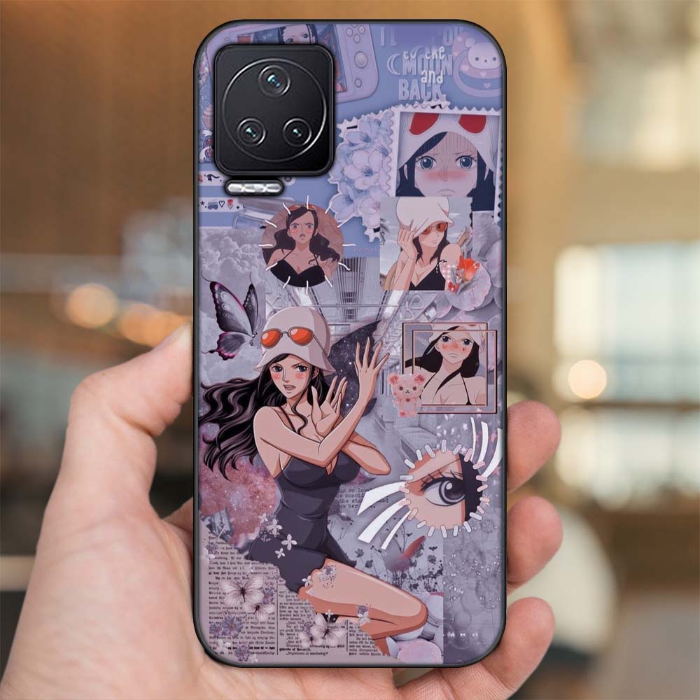 Ốp lưng Xiaomi Redmi K50 viền đen in hình Nico Robin One Piece Đảo Hải Tặc