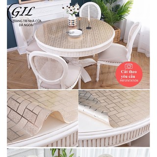 khăn trải bàn tròn pvc