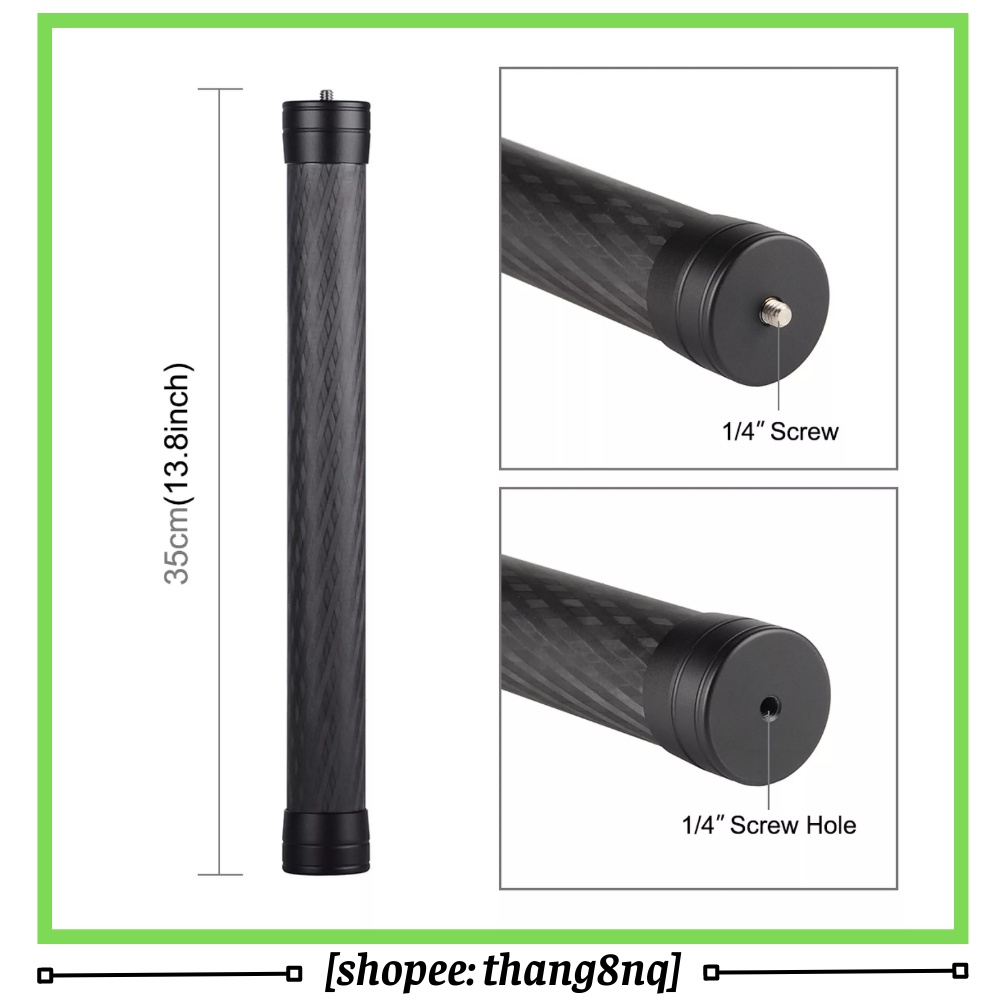Gậy nối dài gimbal, sợi carbon, chiều dài 35cm