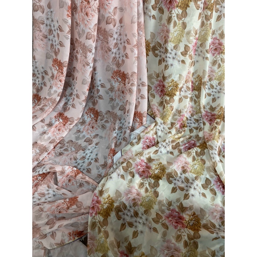 Giá sỉ vải tơ tằm hoa xiêu xinh lên đầm maxi ,áo,váy,....