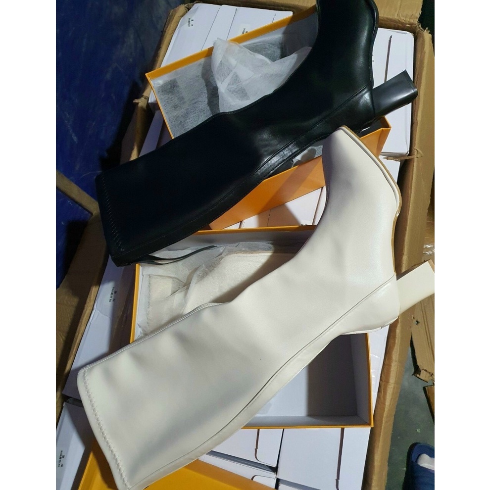 Mã 9812 Bốt đùi nữ khoá sau kèm dây kéo da lỳ mềm gót cao 7p êm chân sang chảnh fullbox