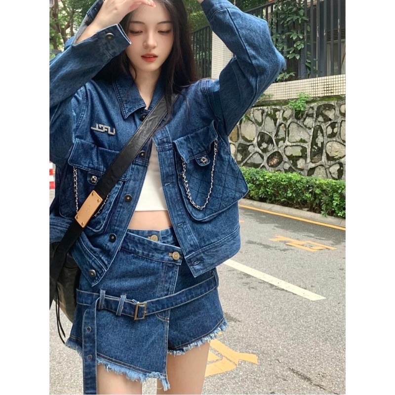 SET ÁO KHOÁC DENIM KÈM QUẦN SHORT
