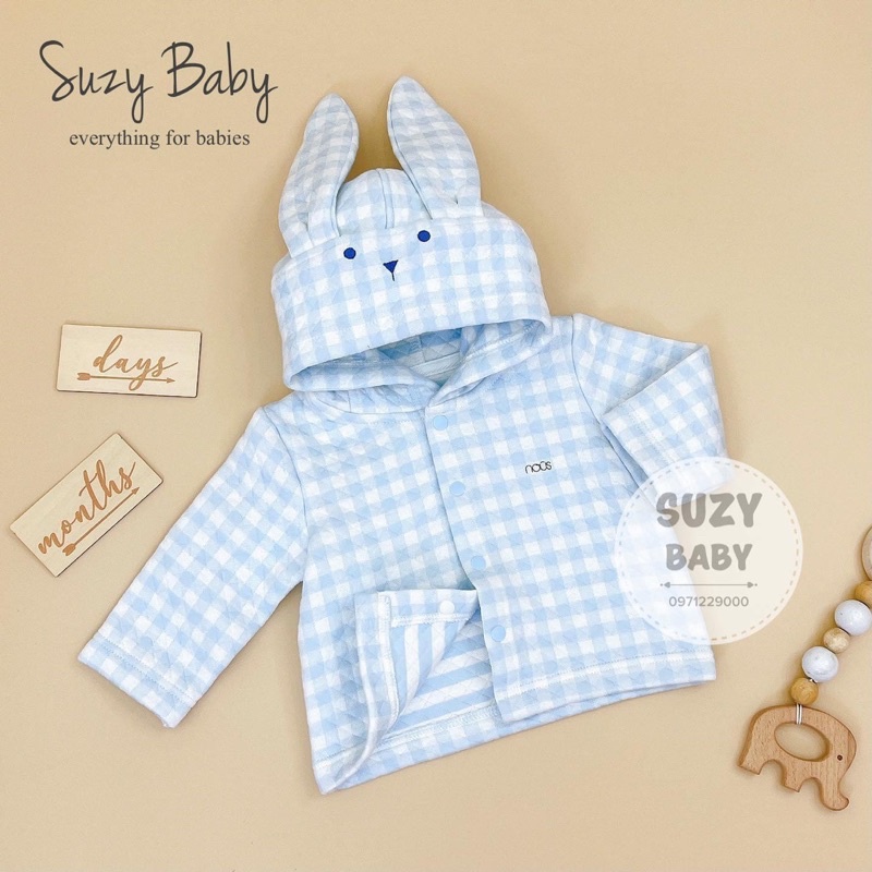 Áo khoác Nous nỉ bông, trần bông cho bé