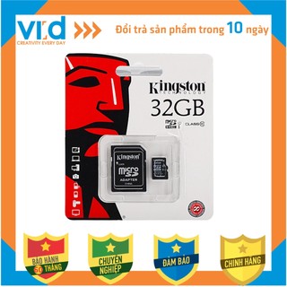 [QUÀ TẶNG] Thẻ Nhớ KINGTON MICRO SDHC 32GB - Bảo hành 5 năm