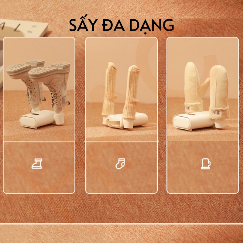 Máy Sấy Giày Sothing GB47061- khử trùng và sấy khô giày dép ngay lập tức, tự động ngắt, không làm hư hỏng giày, bh 12th