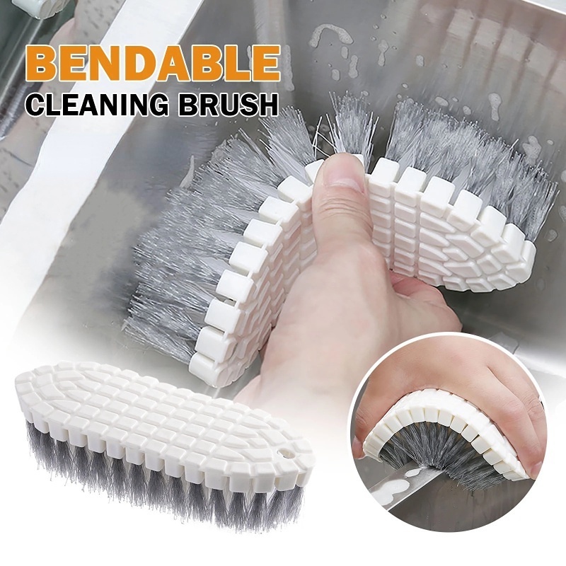 1 Bàn Chải Vệ Sinh Nhà Bếp / Phòng Tắm Không Góc Chết Linh Hoạt Có Thể Uốn Cong